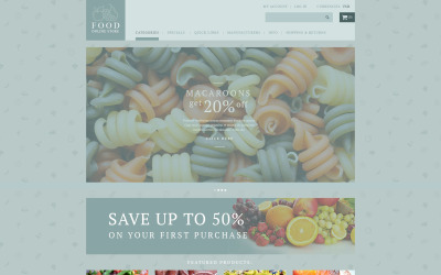 Responsive Food Shop Zencart #53886