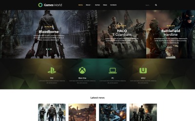 Responsywny szablon Joomla Game Portal #53859