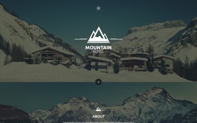 Responsywny szablon strony www Mountain Hotel #53866