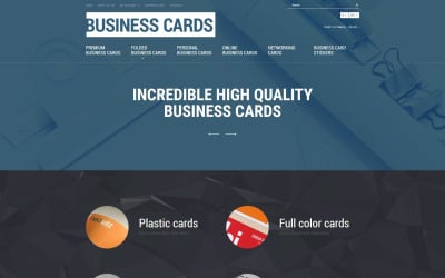 Шаблон OpenCart для магазина визиток
