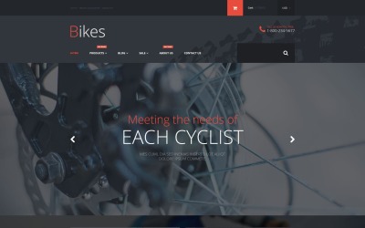 Tema Shopify da loja de bicicletas para sites de ciclismo