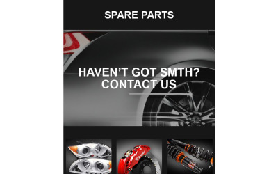 Template de Newsletter Flexível para Sites de Peças Automotivas №53860