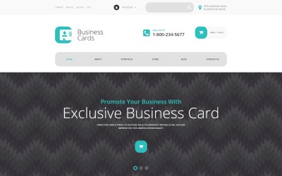 Thème WooCommerce pour le magasin de cartes de visite
