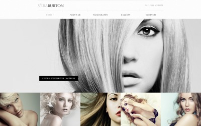 Vera Burton - Modelo de site elegante em HTML responsivo para páginas pessoais