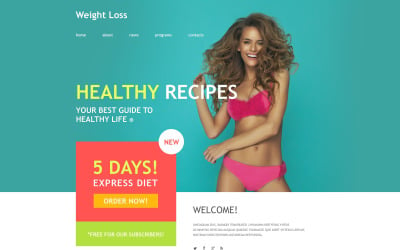 Weight Loss Muse Template