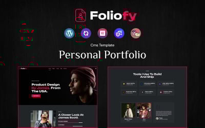 Foliofy –  Personal Portfolio Wordpress Theme
