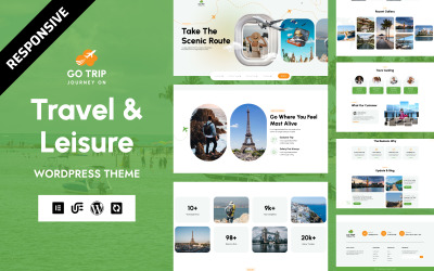 Go Trip - Seyahat ve Eğlence Ajansı WordPress Elementor Teması