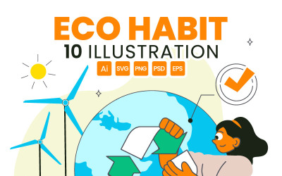 10 illustrationer av ekovanor