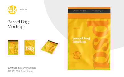 Parcel Bag Mockup PSD Template