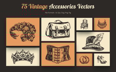 Vintage Accessories Illustration Set