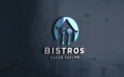 BISTROS Restaurant Kitchen House Logo