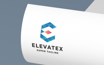 Geometrisch E-letterlogo Temp