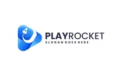 Gradyan Modern Roket Logo Tasarımı 365