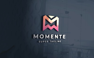 Логотип Momente Geometric Letter M