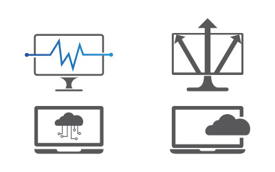 Computer Services Logo Vektor-Symbol-Design-Illustration v.2