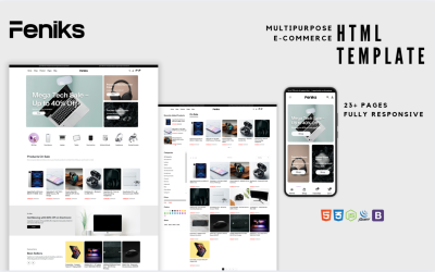 Feniks - Modèle HTML5 polyvalent pour le commerce électronique