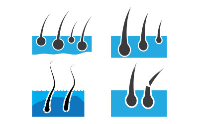 Hair medical Vector icon illustration design Template v.3