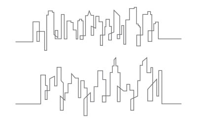 Illustrazione del logo dell&amp;#39;icona del concetto di proprietà industriale domestica v3.4