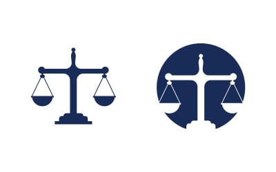Justice law firm icon Logo Template vector illustration v.1