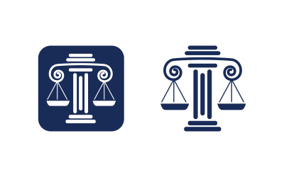 Justice law firm icon Logo Template vector illustration v.6