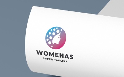 Kvinnors skönhet och välbefinnande logotyp