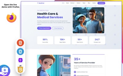 MediCal - šablona HTML pro zdravotní péči a lékařské služby