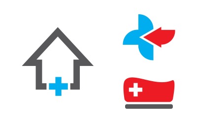 Sjukhus Hälsosamt liv Medicinsk ikon designmall v3.12