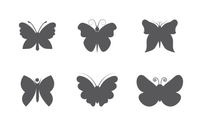 Szablon projektu ikony logo Butterfly Beauty Vector w wersji 3.1