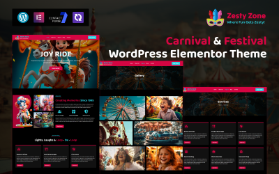 ZestyZone – Thème WordPress pour carnavals et festivals