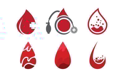 Drop Blood donor medical Vector icon illustration design v.1