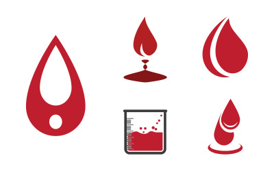 Druppel Bloeddonor medisch Vector pictogram illustratie ontwerp v.3