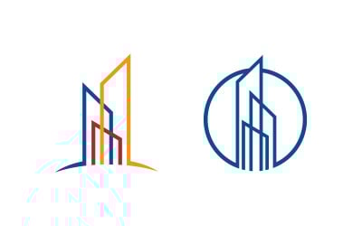 Home industrial Property concept icon logo illustration v3.3