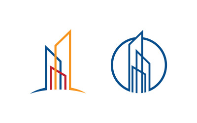 Illustrazione del logo dell&amp;#39;icona del concetto di proprietà industriale domestica v3.3