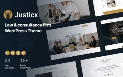 Justicx - Law &amp;amp; Consultancy Firm WordPress Theme