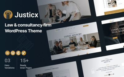 Justicx - WordPress тема для юридичної та консалтингової фірми