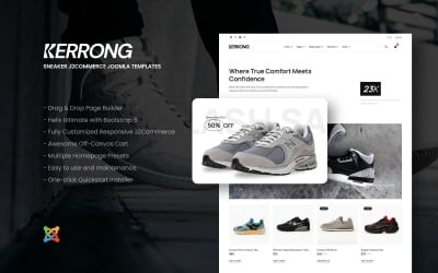 Kerrong - Sneaker J2Commerce Joomla Templates