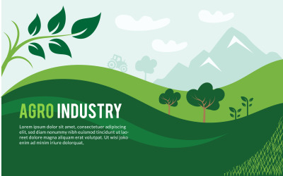Landbouw Illustraties Achtergronden, Agrarisch Bedrijf Landbouwindustrie Groen Land Grafisch ontwerp