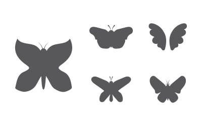 Szablon projektu ikony logo Butterfly Beauty Vector w wersji 3.4