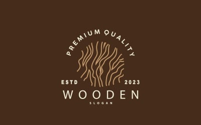 Wood Logo Wood Layer Illustration Design V11
