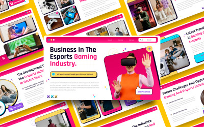 PowerPoint-sjabloon voor videogameontwikkelaars