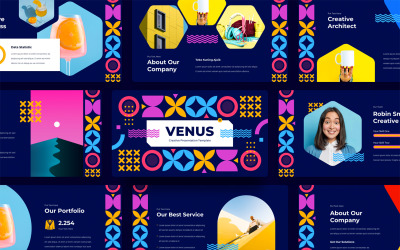 Venus - 创意主题演讲模板