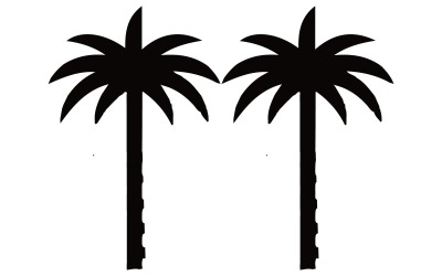 A minimalist featuring a stylized plam tree
