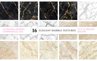 Elegant Marble Textures | Black &amp;amp; White Marble Backgrounds | Natural Marble Patterns for Design