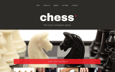 "Chess Responsive WordPress Theme" Responsive WordPress thema №53991