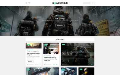 Gameworld WordPress Teması