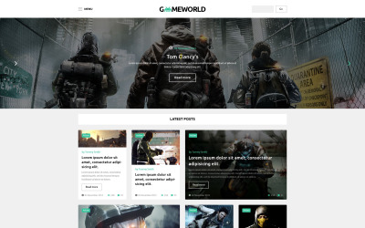 Gameworld WordPress Theme Tema WordPress №53931