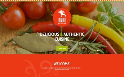 Mexican Restaurant Responsive Landing Page Template Templates de Landing Page №53972
