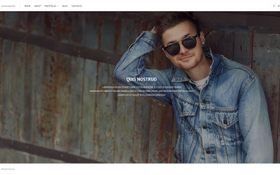 "Online Portfolio" 响应式WordPress模板 #53934