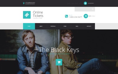 Online Tickets Store Tema WooCommerce №53950