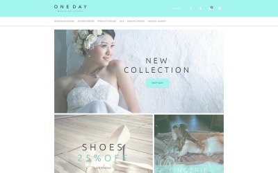 Plantilla OpenCart "Bridal Shopping" #53913